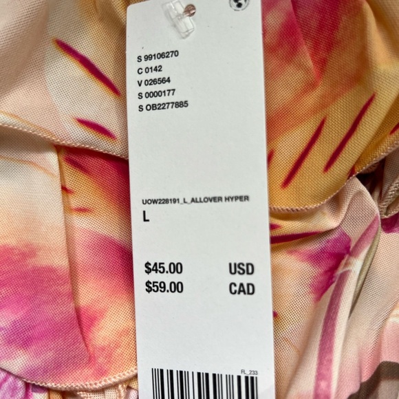 NWT Urban Outfitters Out From Under Cammy Ruffle Trim Micro Skort | Size Large - Picture 2 of 5